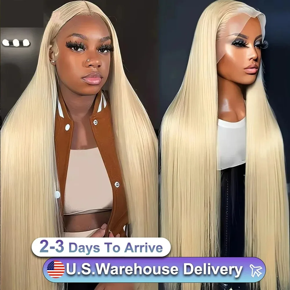 30 40 Inch 613 Honey Blonde Bone Straight  200% High Density 13x6 HD Lace Frontal Wig 13x4 Human Hair Lace Frontal Colored Wigs