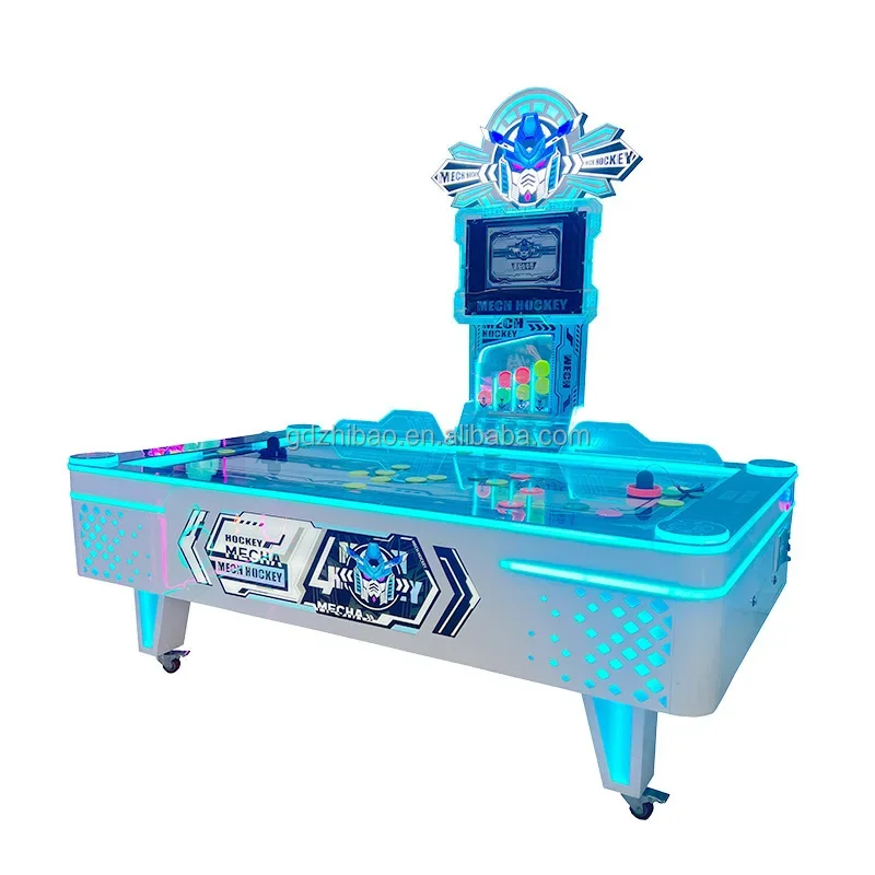 2026 Single Blue air Hockey Machine Table Price Cheap Coin Operated air Hockey Table with LED Screen