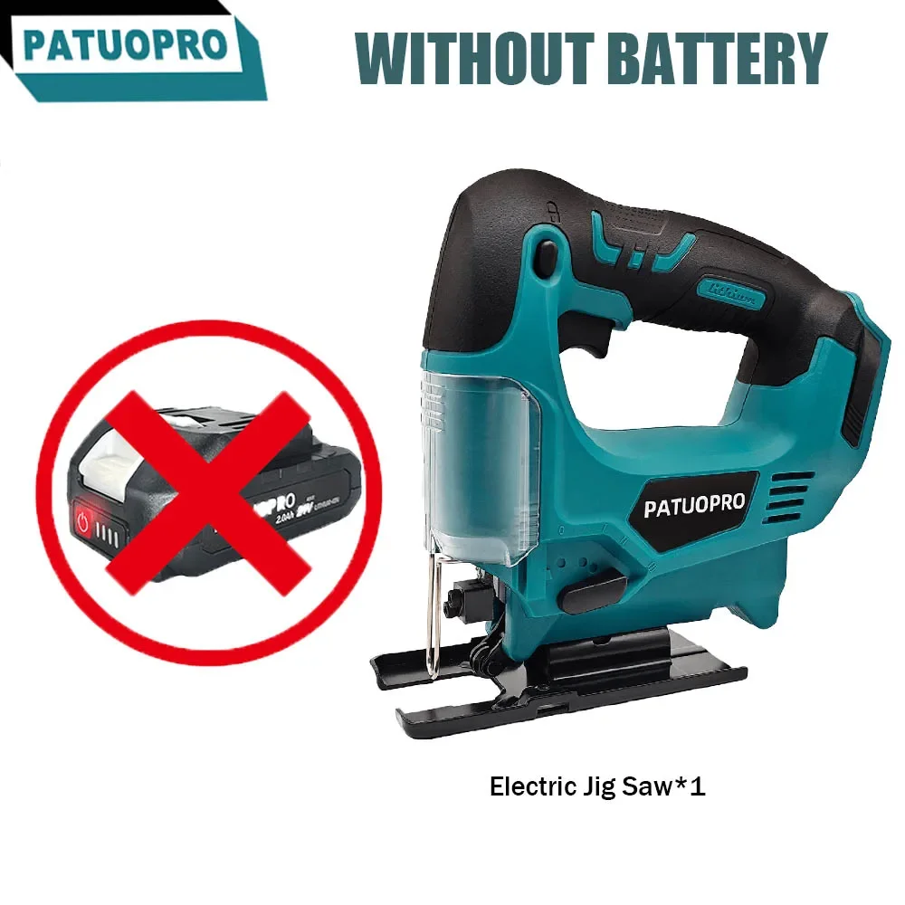 65mm Cordless Electric Jig Saw Portable Multi-Function With 4 Modes Woodworking Power Tools For Makita 18V Battery(No Battery)