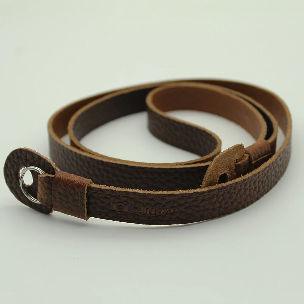 Vegetable Tanned Cowhide Leather Mirrorless Camera Shoulder Strap Digital Camera Neck Strap Retro Ring Type Camera Strap