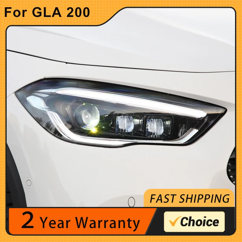 

Car Lights for Benz GLA LED Headlight 2020-2021 GLA200 GLA260 Head Lamp Drl Projector Lens Automotive Accessories