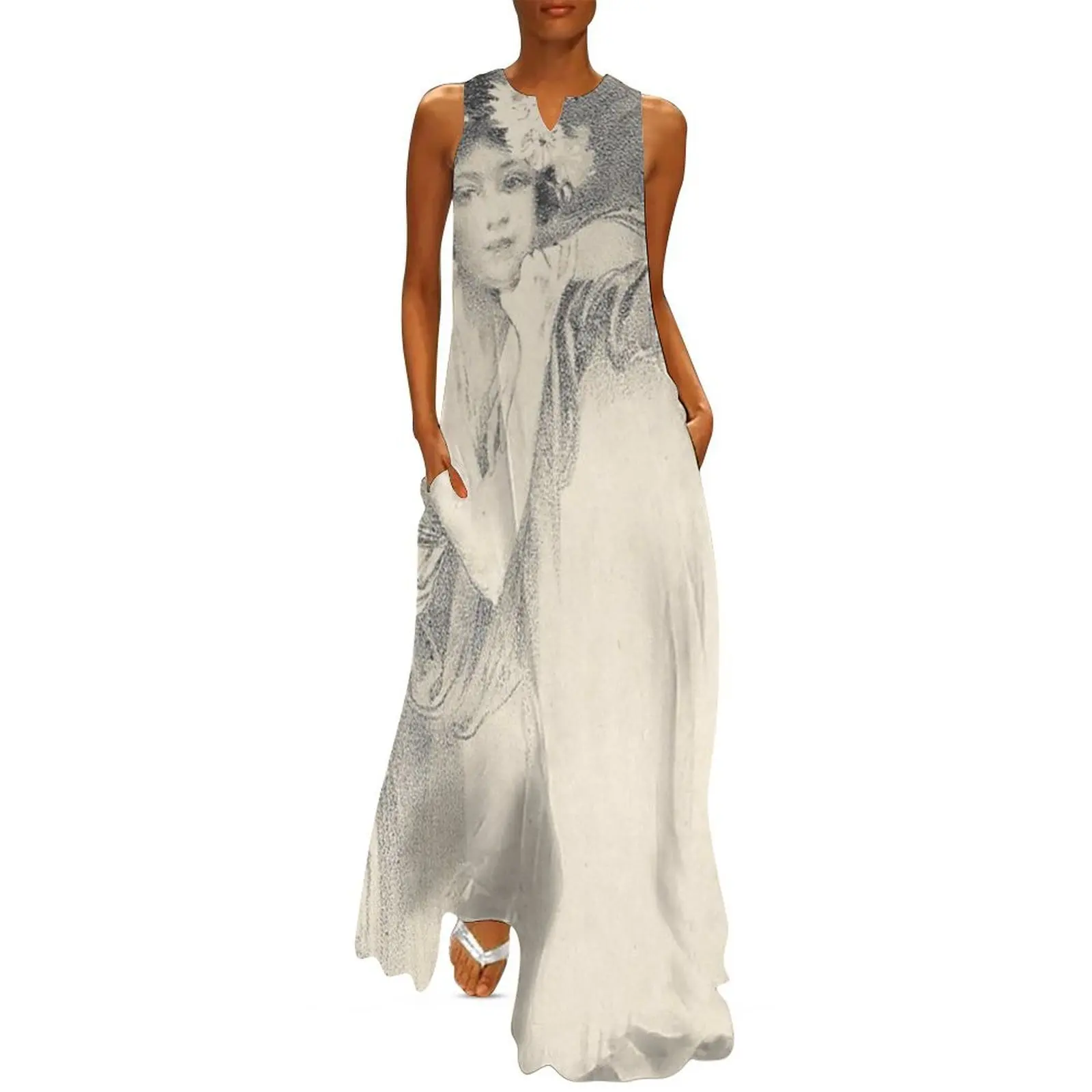 

Menu Cards no. 4 (From a set of Four), by Alphonse Mucha. HIGH DEFINITION Long Dress dress women summer 2025 Woman clothes