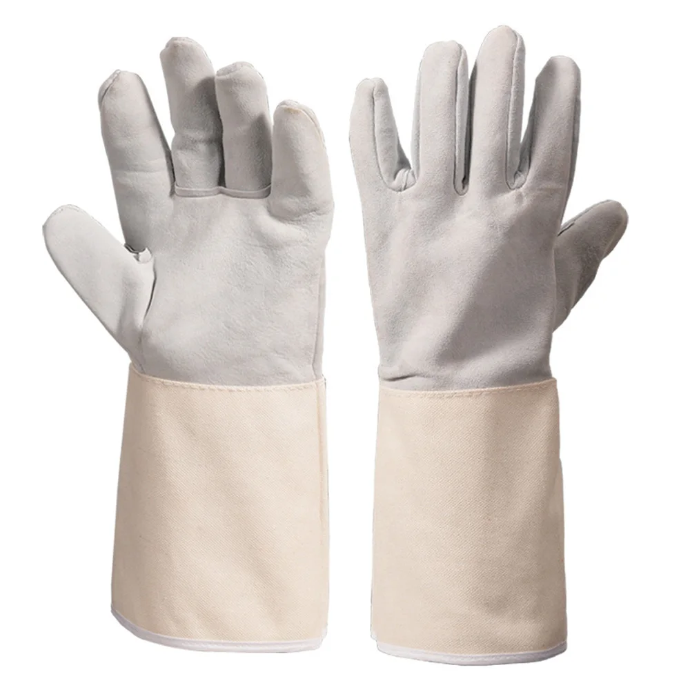 Gants de soudage de qualité supérieure, protection des mains contre le soudeur, la coupe, la chaleur de la torche, le manchette de gantelet, le soudeur Tig, le four à griller, l'œuf vert