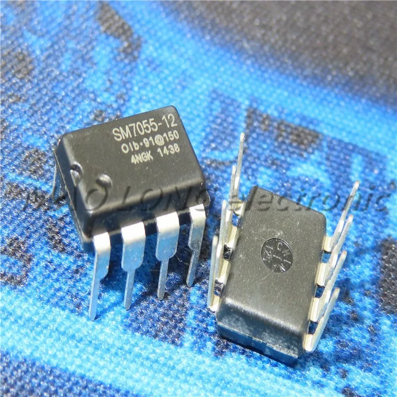 10PCS/LOT  SM7055-12 SM7055 DIP-8 Power Switch Chip New In Stock Quality 100%