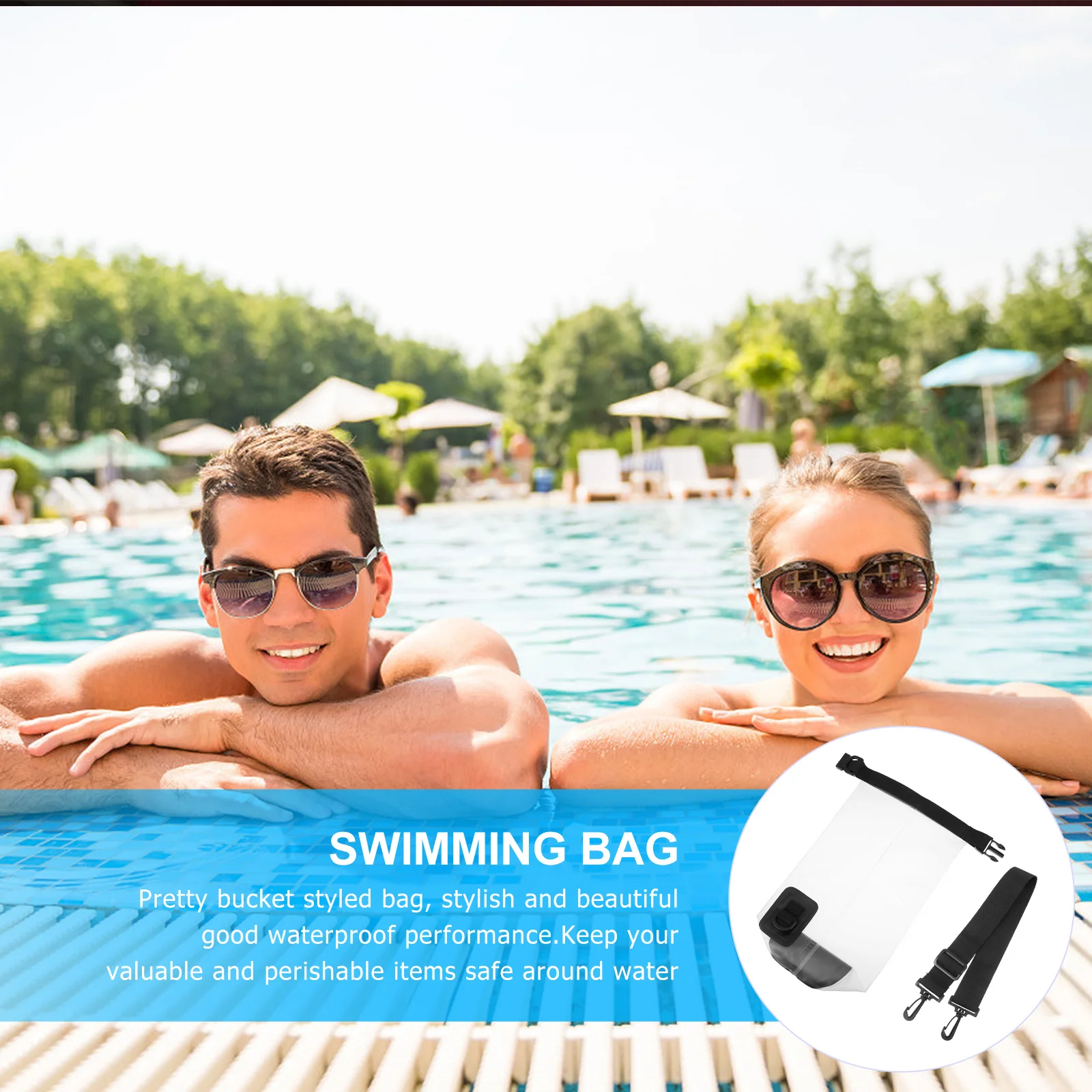 

1Pcs Waterproof PVC Bucket Bag Floating Storage Large Capacity Pouch for Outdoor Water Activities PVC Waterproof Bag