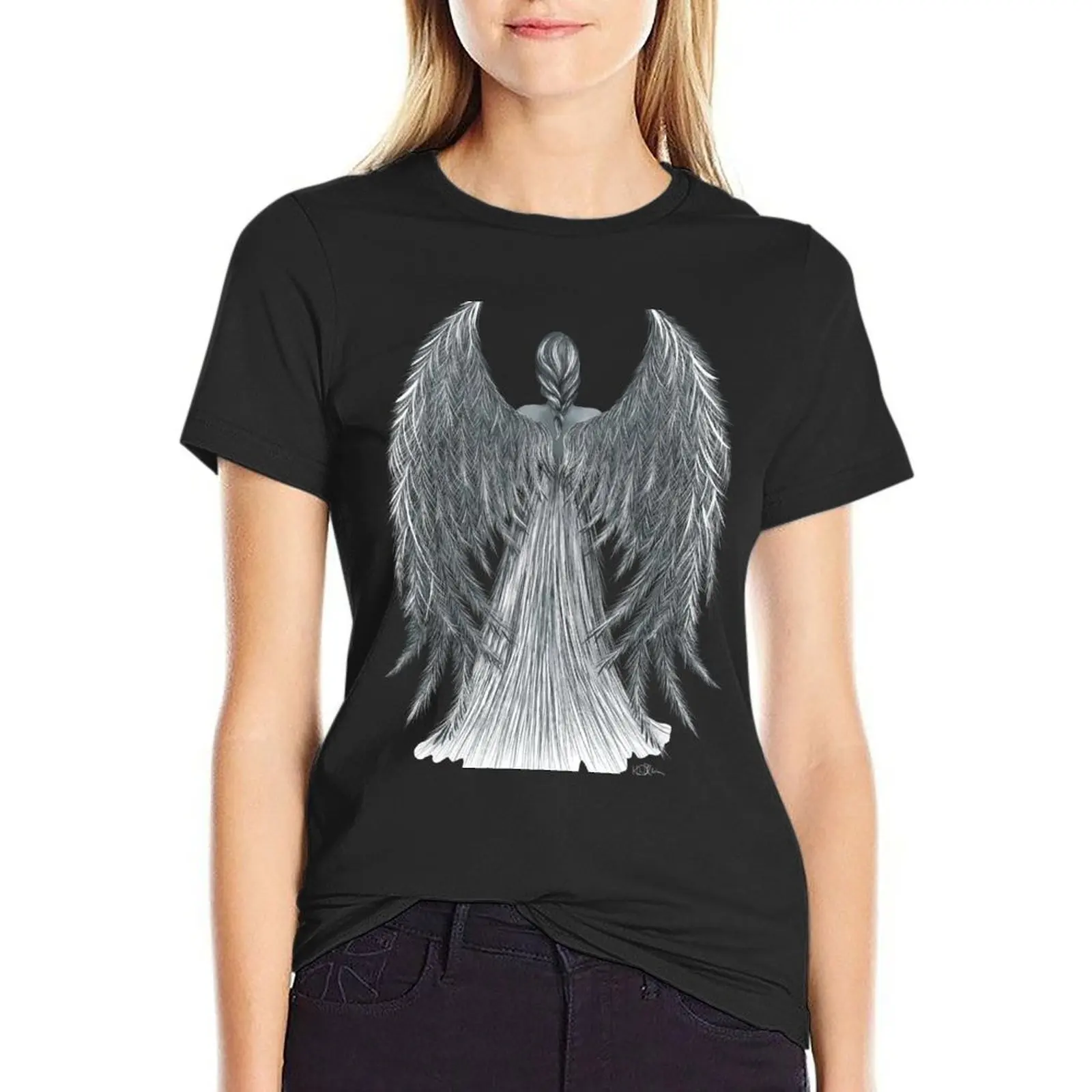 Angel T-Shirt summer clothes summer tops Female clothing designer clothes Women luxury