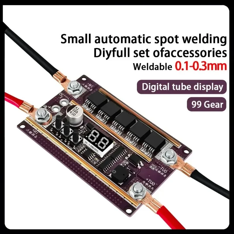 18650 بطارية ليثيوم ورقة النيكل 0.1-0.3mmK99 ماكينة لحام نقطي عدة الطاقة الرقمية ماكينة لحام نقطي لوحة تحكم #2