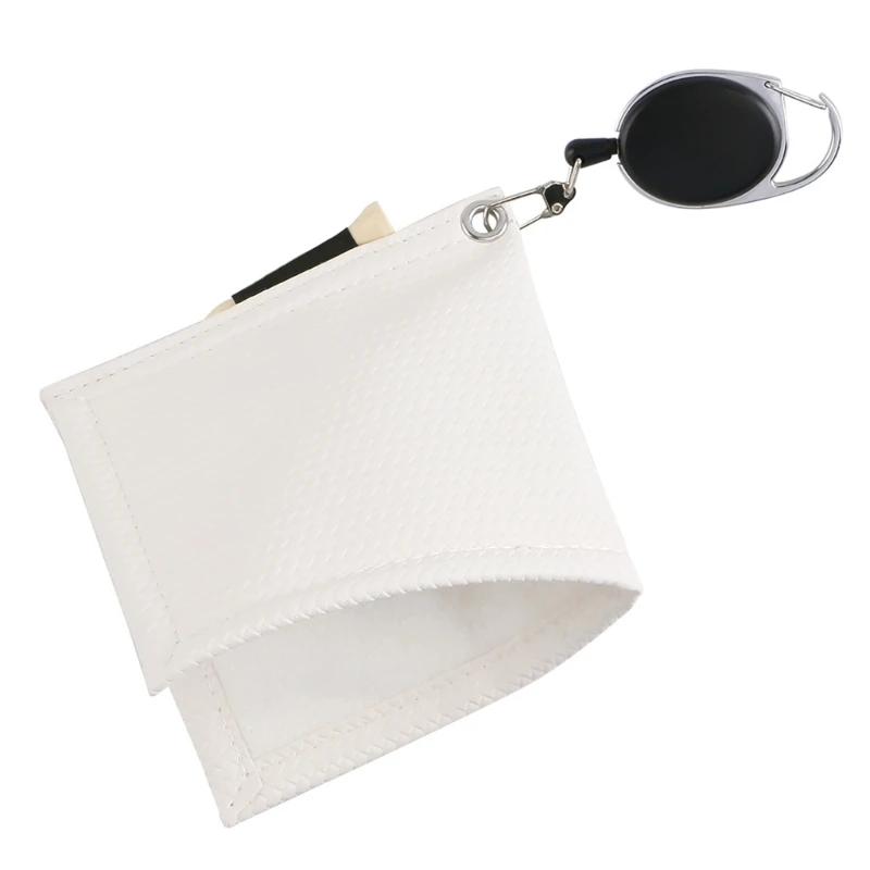 Golfs Club Cleaning Towel Cleaning Cloth with Buckle Water-Absorption Wipe Cloth