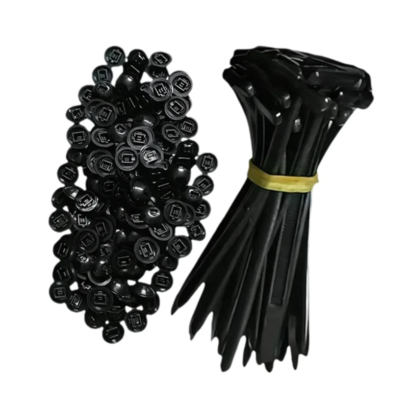 

ABKO-100PCS Universal Nylon Cable Tie Buckle Auto Fastener Screw For Car Fender Trunk Bumper Repair, Home & Garage