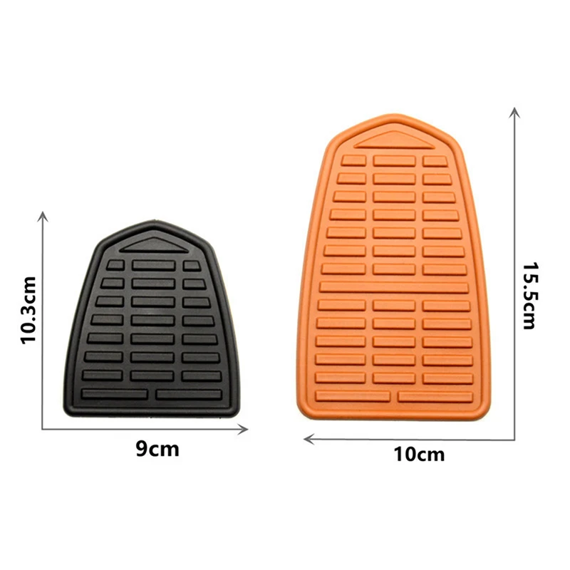 Universal Motorcycle Gas Fuel Tank Rubber Sticker Protector Knee Tank Pad Decal image 2