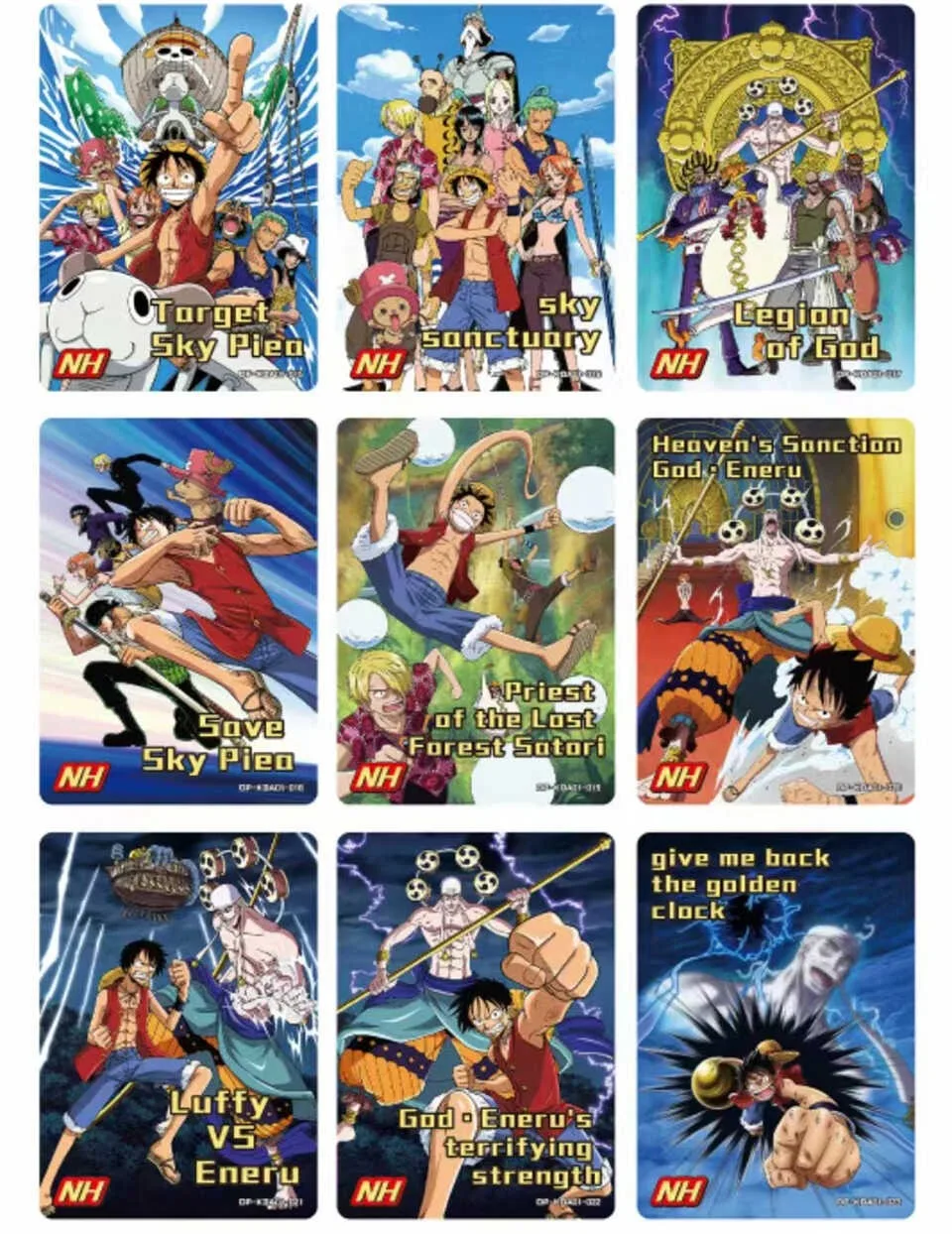 In Stock English Original Box One Piece Luffy Zoro Nami Shanji Classic Anime Characters Collection Genuine Card Children's Gifts