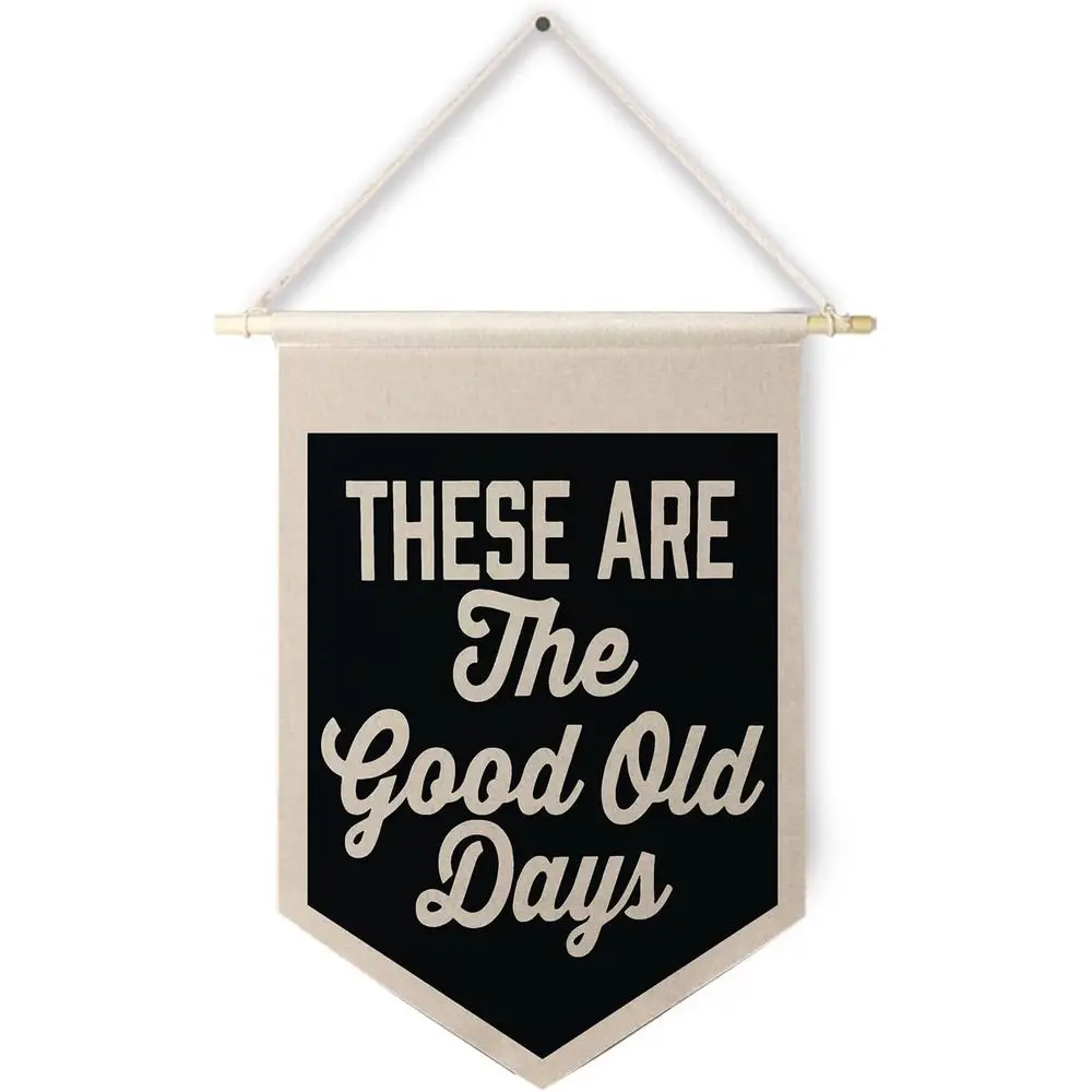 

Elegant Vintage-Style Hanging Canvas Banner, Uplifting Pennant Art Prints, Stylish Wall Decor for Home or Office