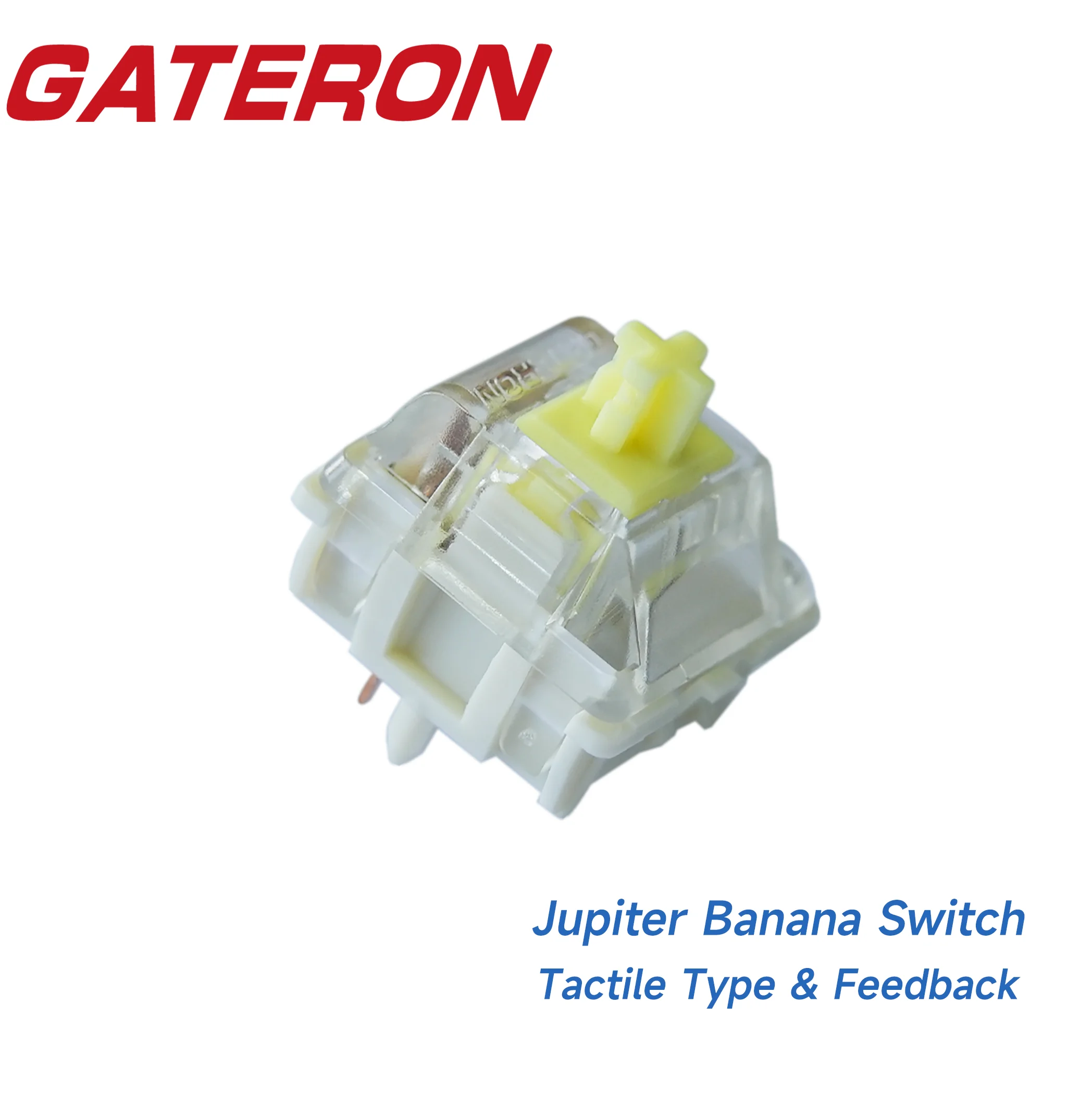 GATERON Jupiter Switch Banana 5 Pin SMD Light Yellow Double Stage Spring RGB Customized DIY Hot Swap Mechanical Keyboard Gaming