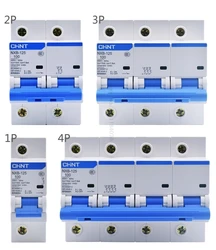 CHINT 125A MCB NXB-125 High Current 1P 2P 3P 4P 80A 100A  Miniature Circuit Breaker New DZ47