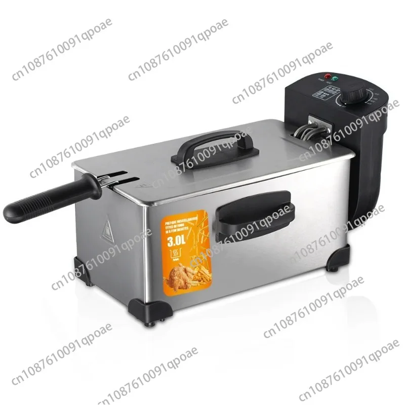 Electric Deep Fryer Small Home Commercial for French Fries Youtiao Skewers Street Food Cooking