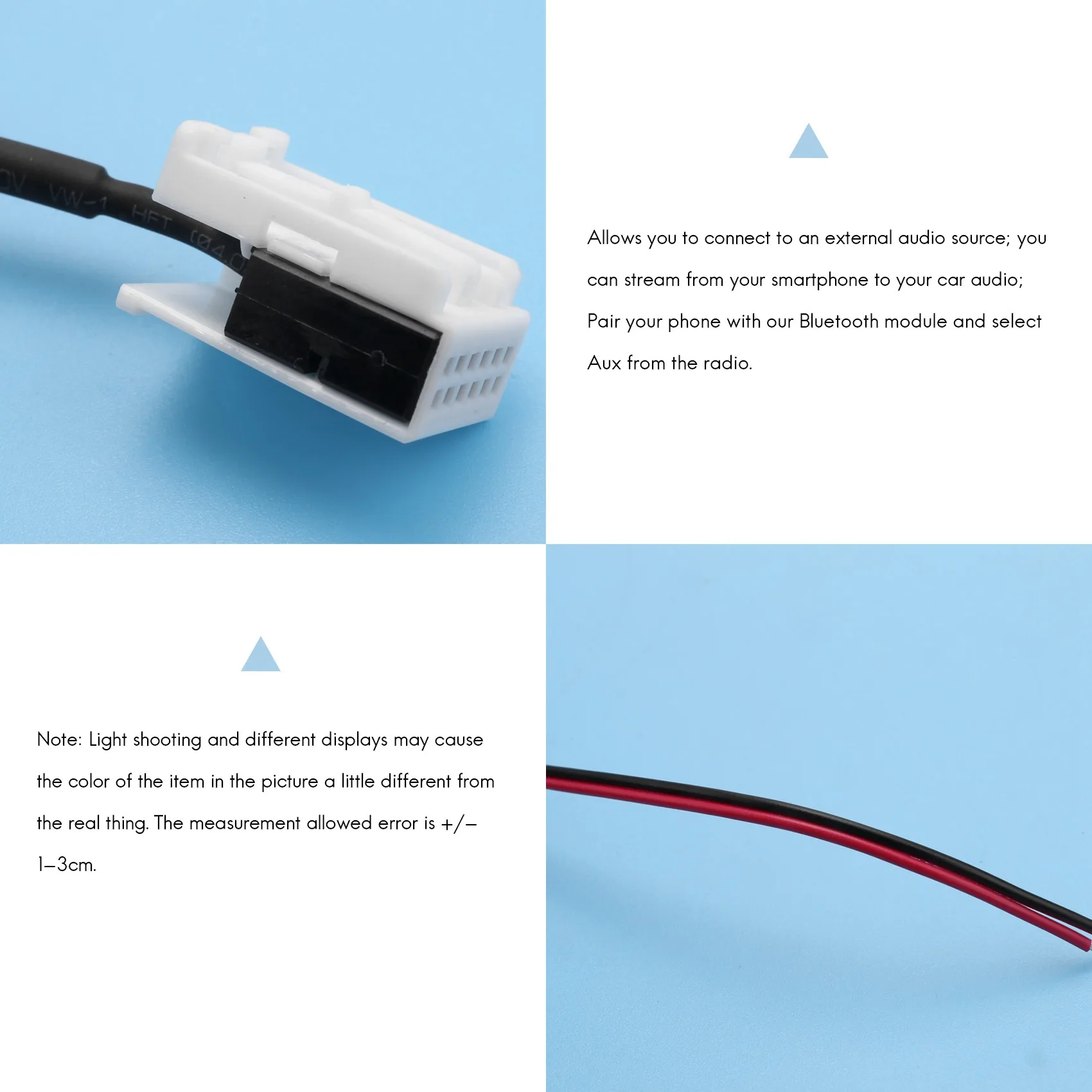 كابل محول الصوت بالبلوتوث ، ملحقات الكترونيات السيارات ، Mcd Rns 510 Rcd 200 210 310 500 510 دلتا 6