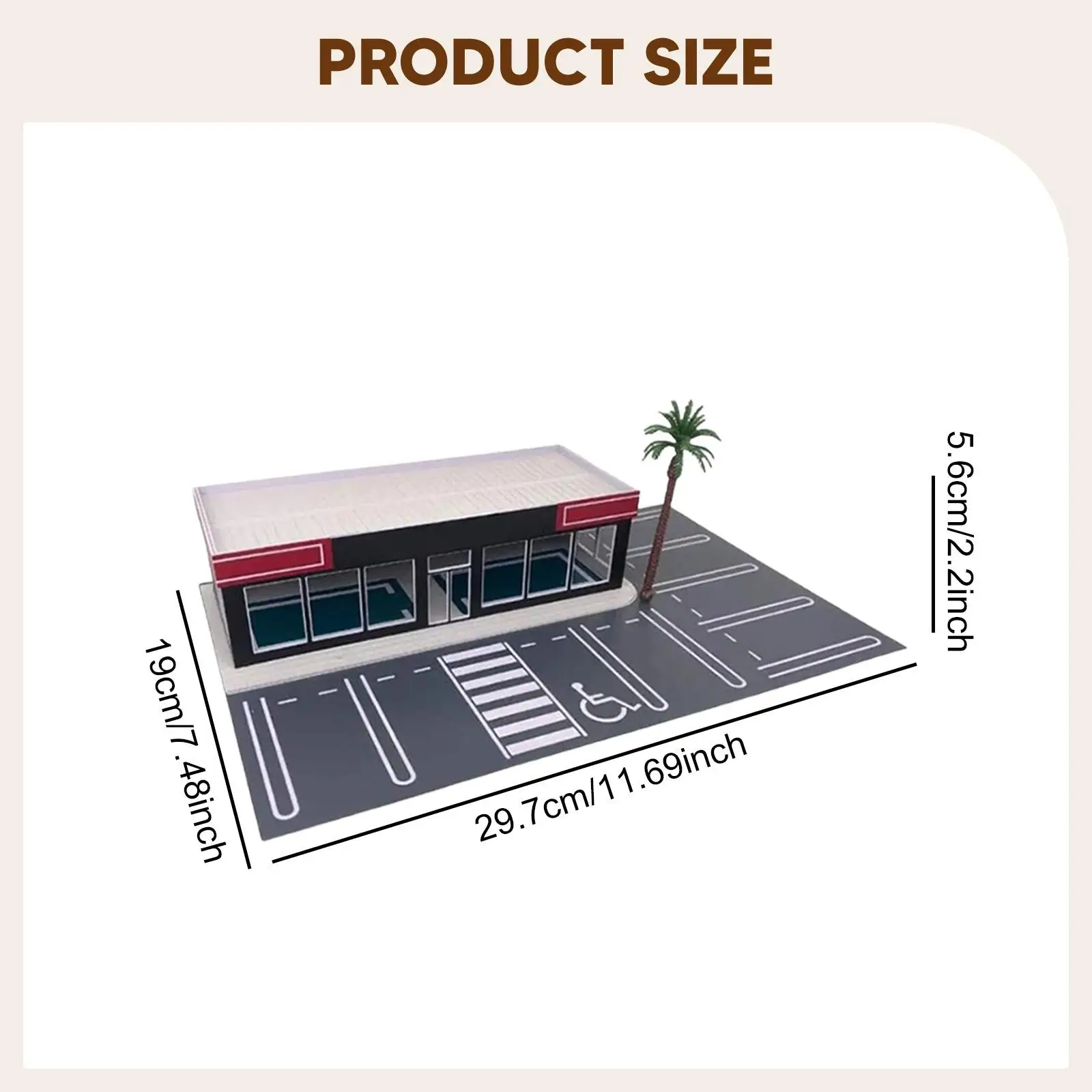 

Realistic 1 64 Parking Lot Garage Scene Model Miniature Car Showcase Diorama Accessory for Toy Vehicle Display