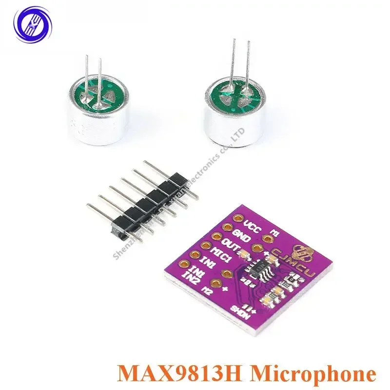 1Pcs CJMCU-9813 MAX9813H Microphone Module  Amplifier   Double Input Fixed Gain Integrated Bias