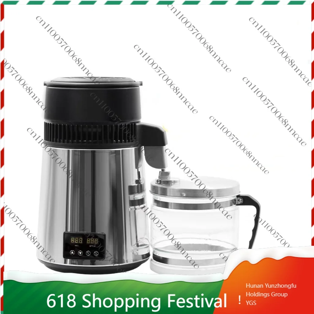 4L Water Distiller Treatmen Purifier Filter Touch Screen Time Setting 304 Stainless Home Appliance