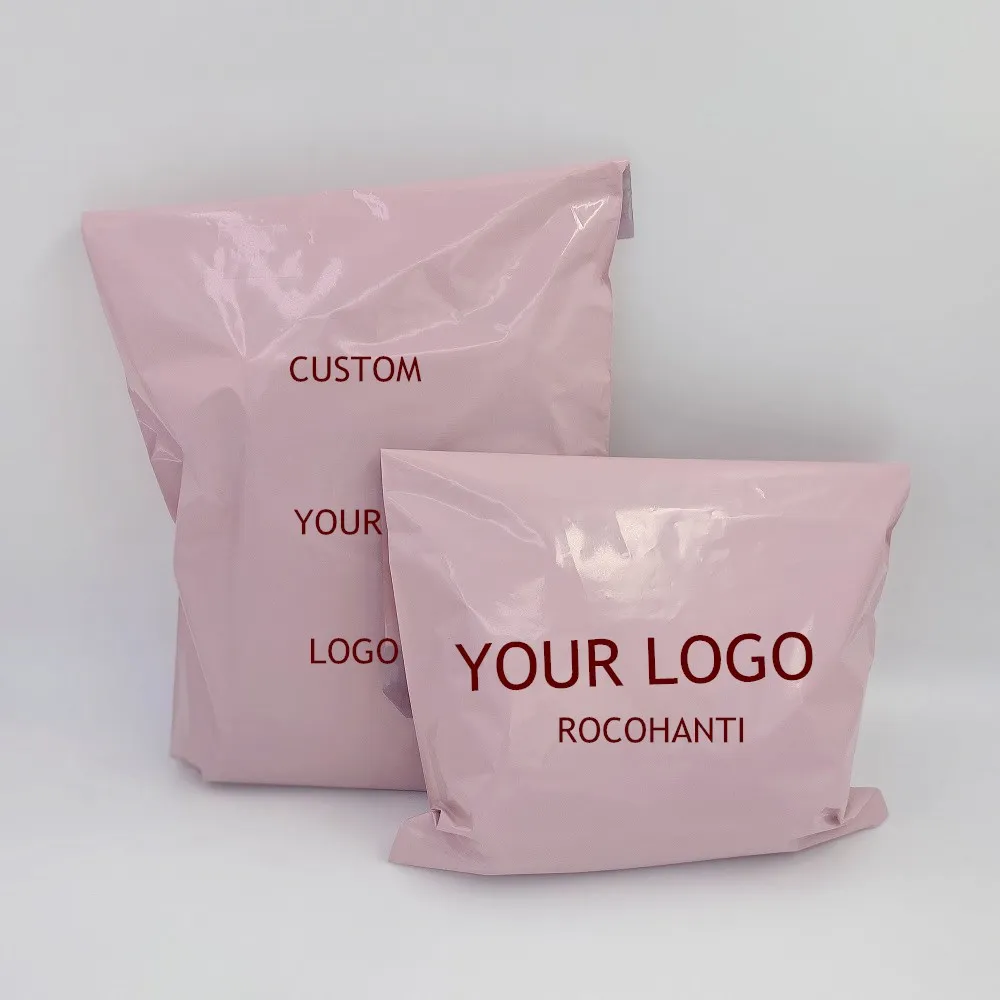 100pcs Mail Package Poly Bag Shipping Bags Designer Poly Mailers for Express Usps Clothes Plastic Mailing Custom Logo Printing