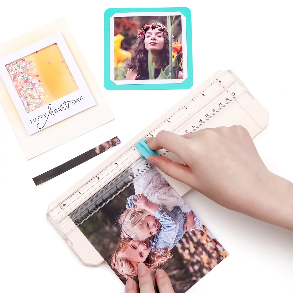 Portable Paper Trimmer Paper Cutter Cutting Machine 9x9.5inch Cutting Width for DIY Scrapbooking Craft Paper Photo Decor Album - Image 3