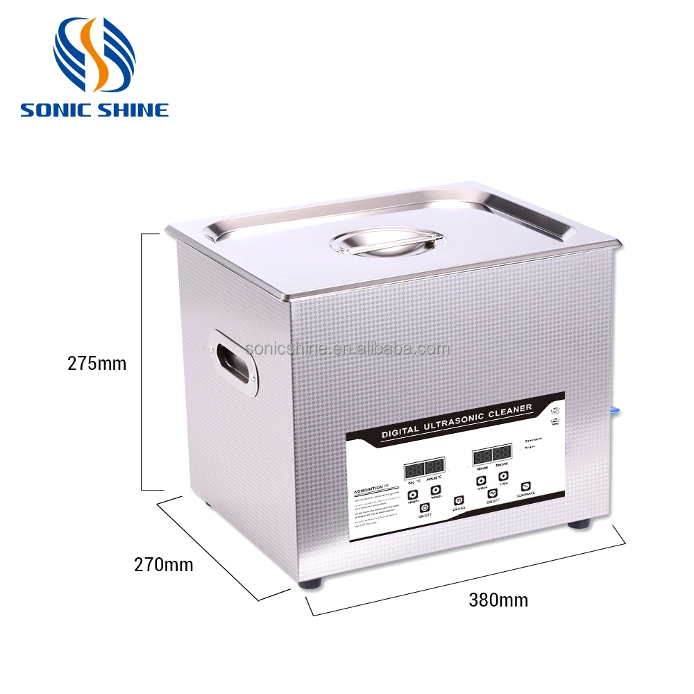 Electric Desktop Cleaning Equipment For Jewelry Glasses With Digital Control Heating Timer Degas Power Settings