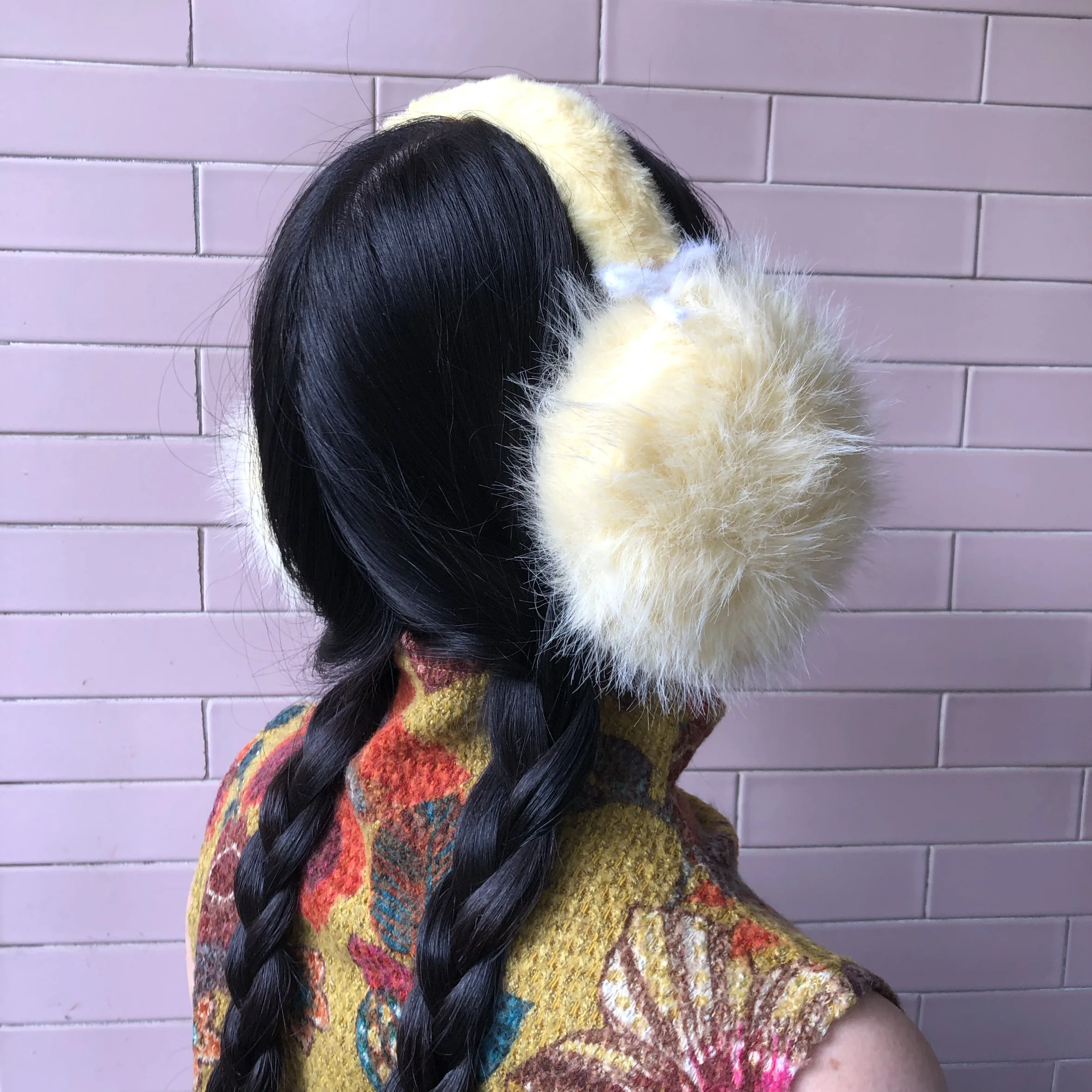 الحلوى اليابانية الملونة أفخم لطيف غطاء للأذنين Harajuku امرأة قابلة للطي يندبروف الشتاء رائعتين ثقافة فرعية تدفئة الأذن الملحقات #5