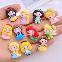 10 new cute Kawaii cartoon mermaid princess girl series resin scrapbook Diy jewelry hairpin accessories decoration process