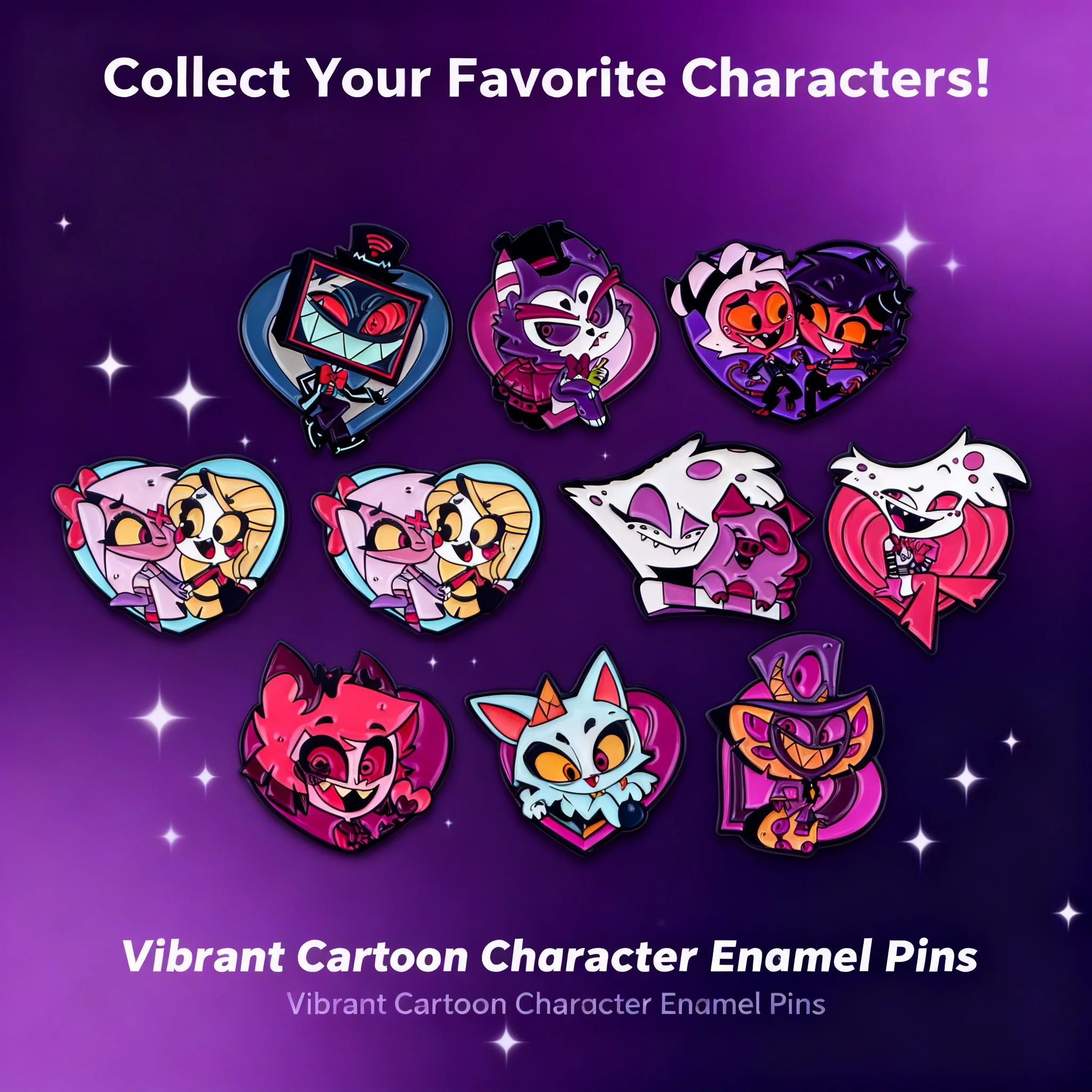 Pin de esmalte divertido de villano, insignias de dibujos animados, broches de ángel lindos para mujeres y hombres, pines de solapa, accesorios de cosplay, juguetes, regalo para mochila