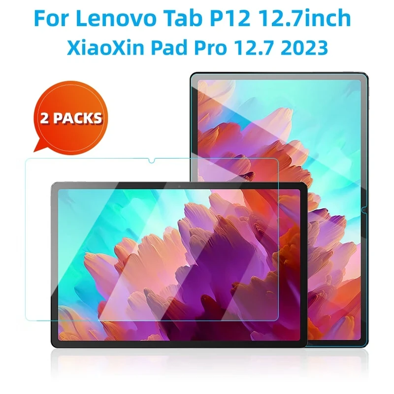 2Pcs Tempered HD Screen Protector For LENOVO TAB P12 12.7Inch Protective Glass Film FOR LENOVO XiaoXin Pad Pro 12.7 TB371FC