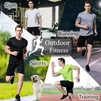 Nouveau T-shirt de sport pour hommes à séchage rapide pour la course et le fitness - Haut de fitness à manches courtes pour hommes - T-shirt de gym 4