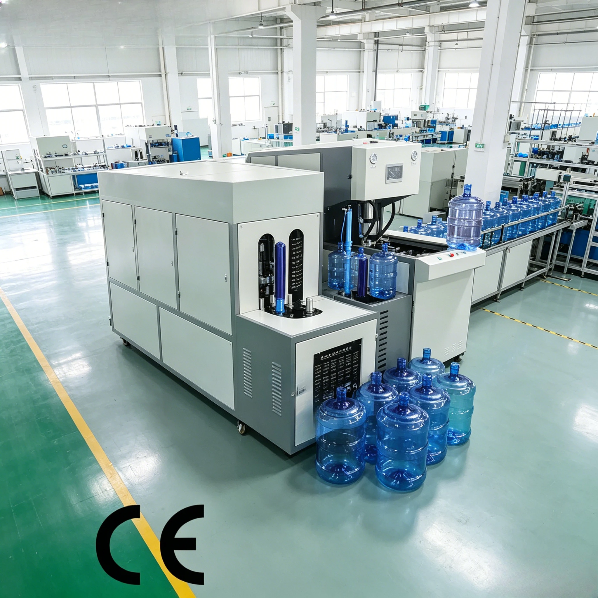 Semi Automatic 5L-25L 5 Gallon Barrel PET Bottle Blowing Machine 3 Gallon PET Bottle Machine Factory Price 120BPH Customized