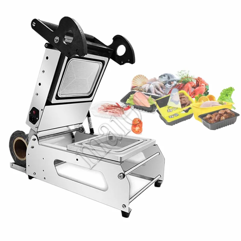 

Machine Lunch Box Sealing Machine Small Supermarket Special Hand Press Packaging Machine Disposable Plastic Lunch Box Packing