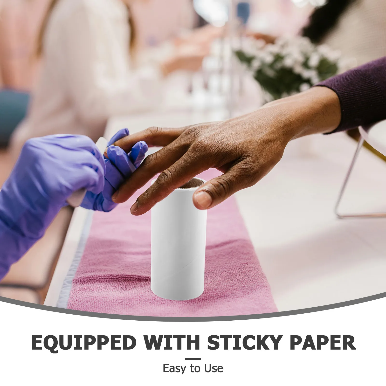 2Pcs Nail Art Blotting Paper Sheets for Stamping Oil Removal Nail Polish Cleaner Absorbs Excess Oil Fast Professional Salon - view 2