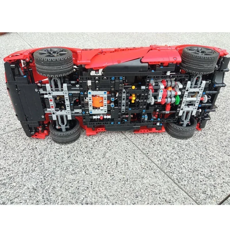 Nuevo MOC- 175452   Supercoche rojo T50, montaje de costura, modelo de bloques de construcción, juguete para regalo de cumpleaños para niños y adultos