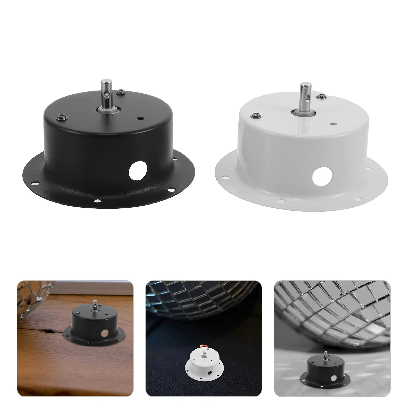 2Pcs Steady Rotating Motor for Disco Ball Ultra Silent High Load Capacity Thermal Control for Weddings Banquets Bars Gardens