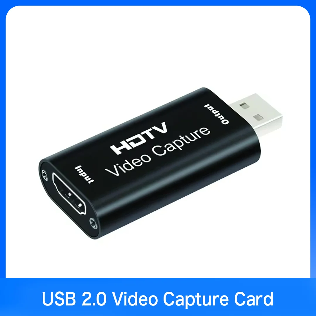 Grabber Live Streaming Box Recording For PS4 XBOX Phone Game DVD HD Camera USB 2.0 Video Capture Card 4K HD Video 