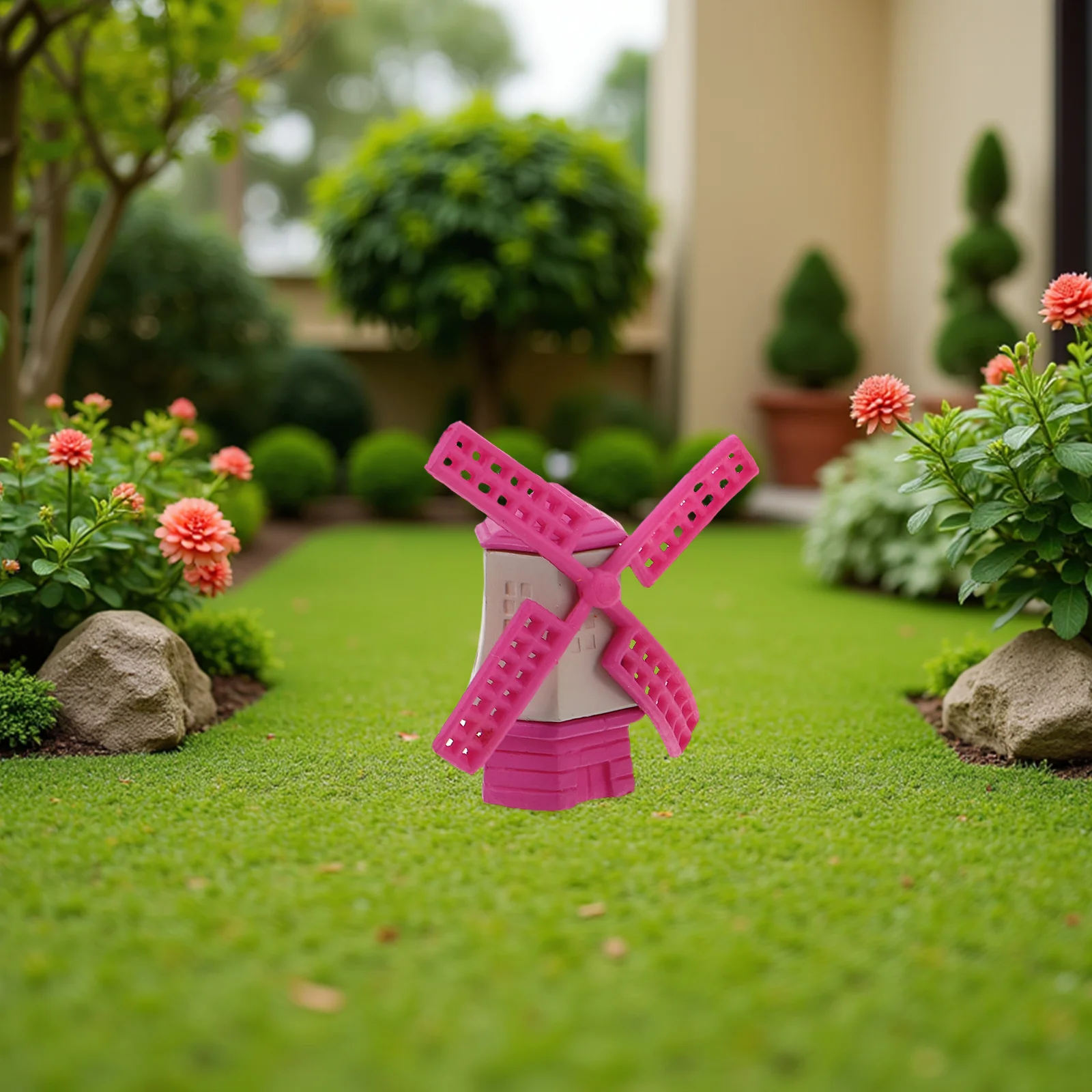 

6Pcs Miniature Windmill Resin Cute Tiny Statues for Terrarium Fairy Garden Micro Landscape Decor Accessories Ornamental Windmill