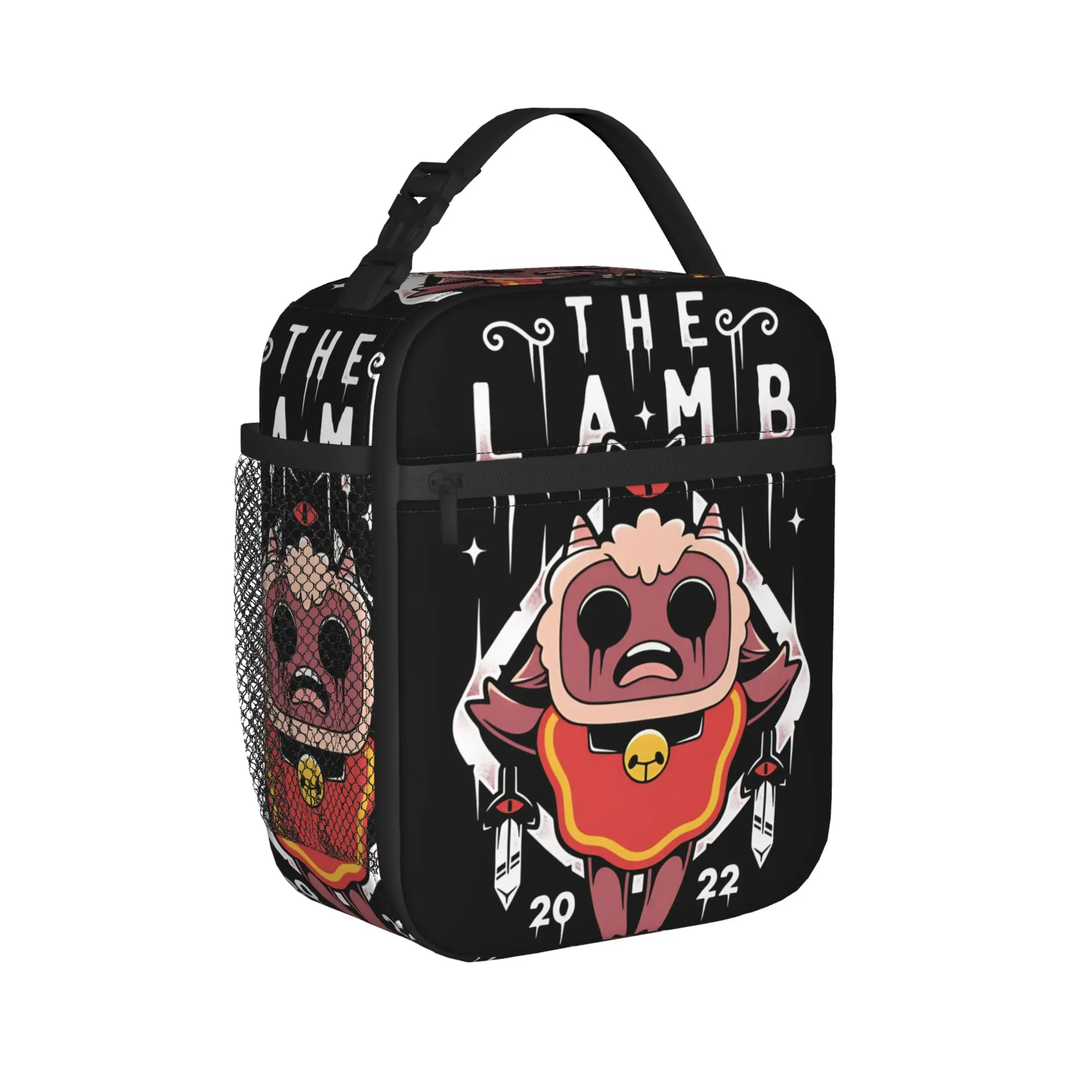 

Изолированная сумка для обеда Cult Of The Lamb Gaming, герметичный контейнер для еды, сумка-холодильник, сумка-тоут, ланч-бокс для колледжа, путешествий, для мужчин и женщин