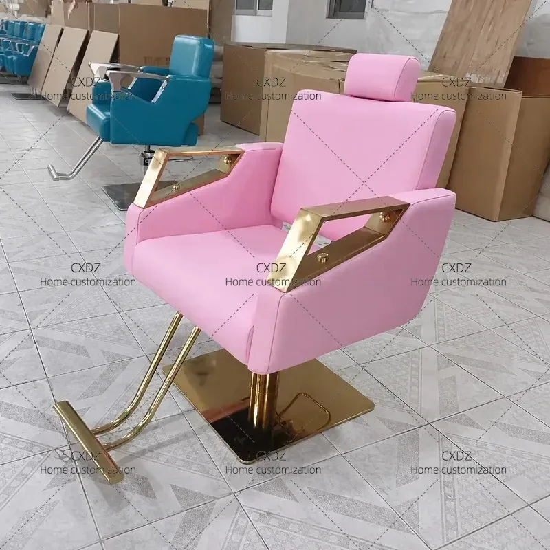 Modern Hairdressing Chair for Barber Shop Salon Adjustable Reclining Rotating Lift Chair Wholesale
