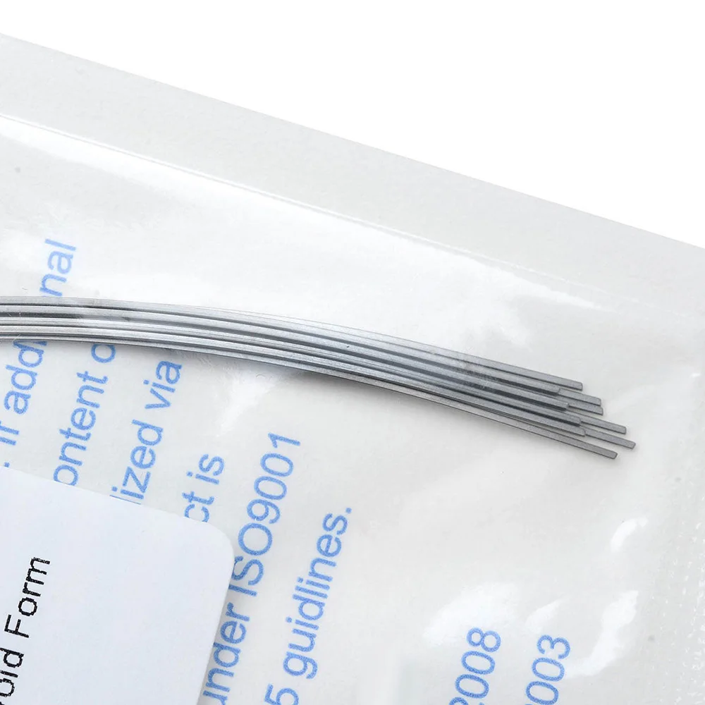 10pcs/pack AZDENT Dental Super Elastic Heat Thermal Activated Niti Orthodontic Arch Wires Oval Form Archwire Rectangular / Round