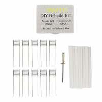 Premium Hand Repair Tool Accessary SPL/GTX 1.0ohm Mesh Coil Resistance Heating Wire with 8 Cotton and Rod