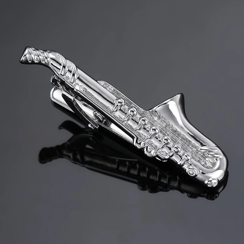 Men's French shirt cufflinks copper material rock and hip-hop music equipment saxophone cufflinks fashion jewelry wholesale