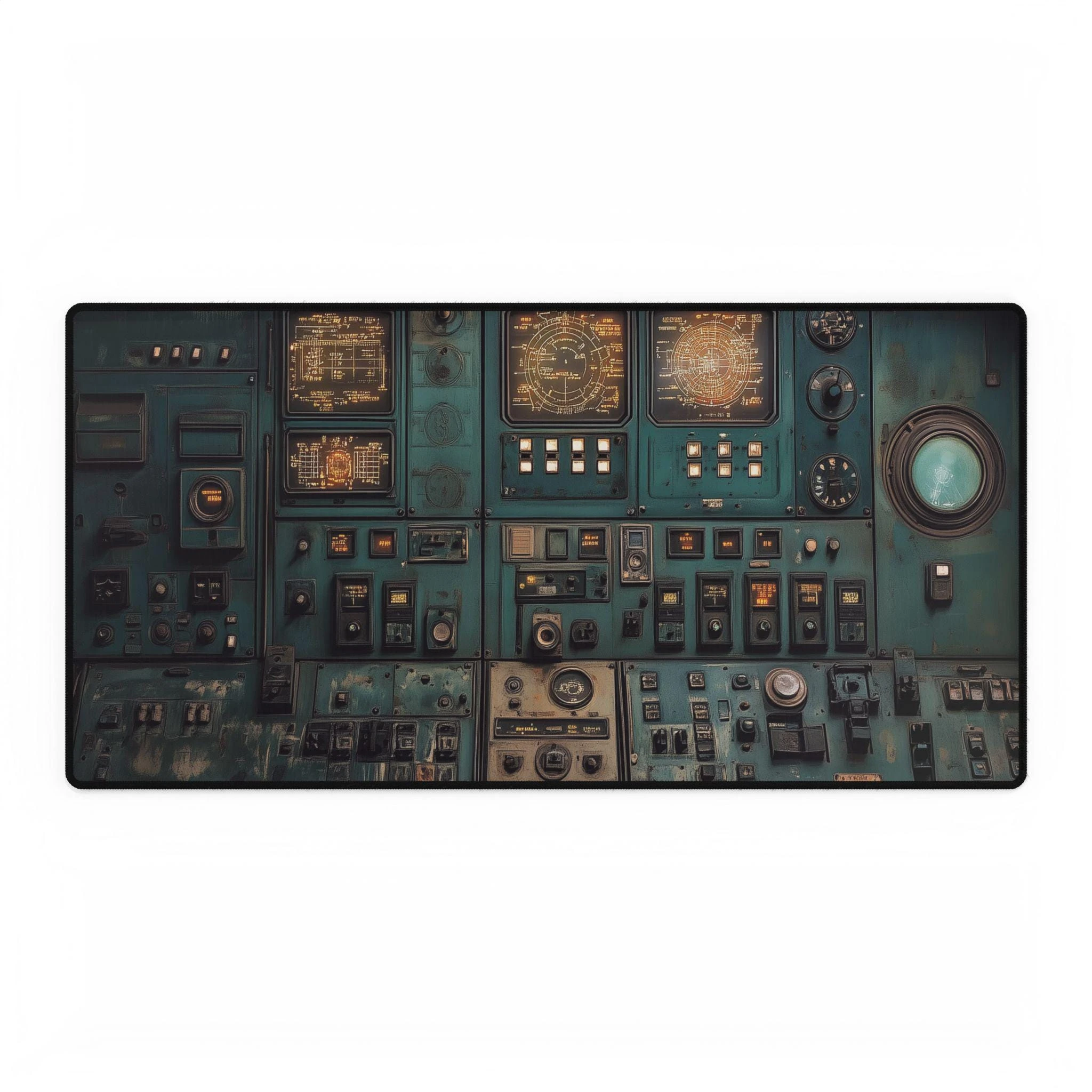 Space Ship Control Panel  Desk Mat Mousepad Mouse Office Mouse Pad Desk Mats Desk Decor Laptop Accessories Non Slip Gaming