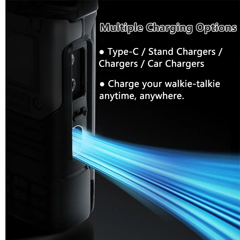 For Quansheng UV-K6 Walkie Talkie UVK58 Air Band Radio TyepC Charge UHF VHF DTMF Scrambler NOAA Wireless Frequency Two Way Radio