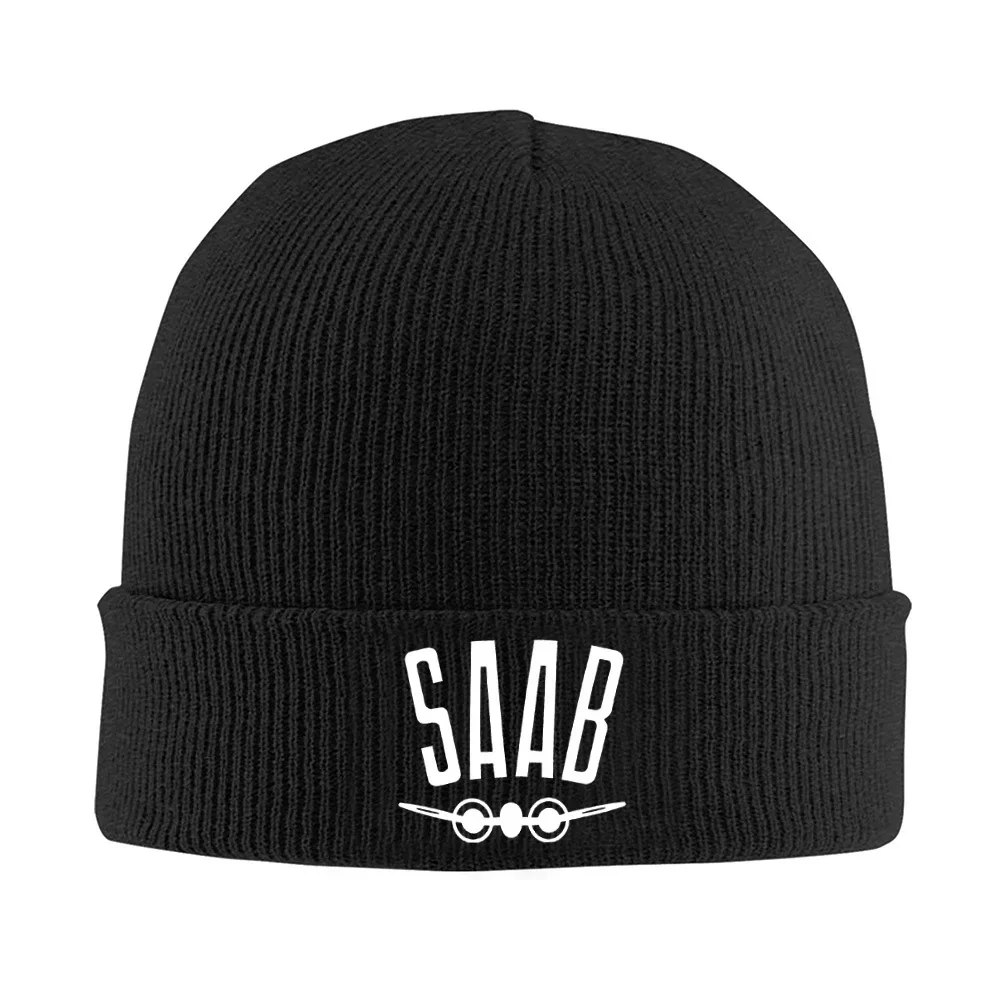 AliExpress NONE SAAB  with aircraft shape Men Women Unisex Knitted Hat Beanie Pullover Cap Winter Thermal Warm Christmas Outdoor Cycling Hiking