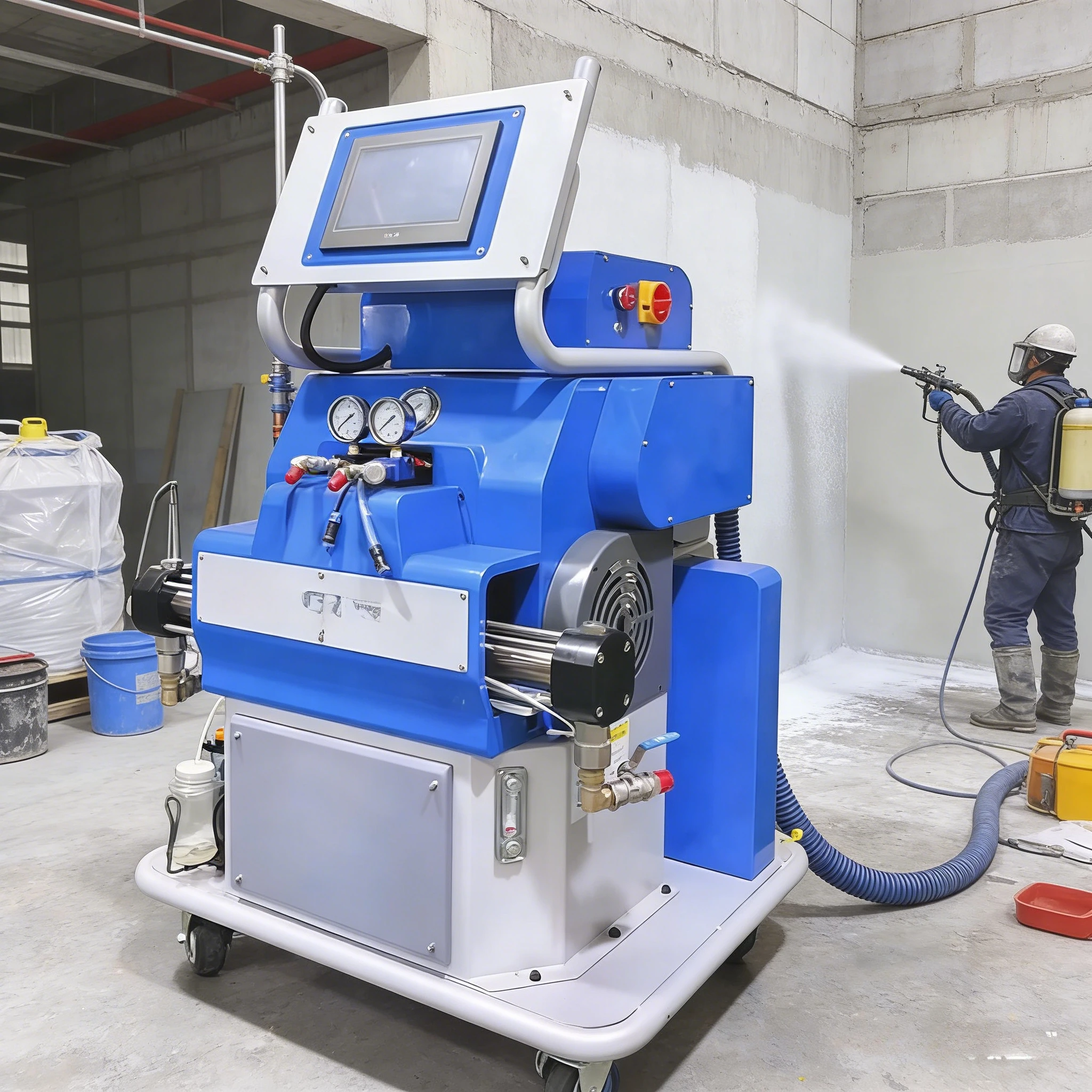 Two-Component Polyurethane Proportional Pump Machine for 1:1 Mixing Ratio Spraying