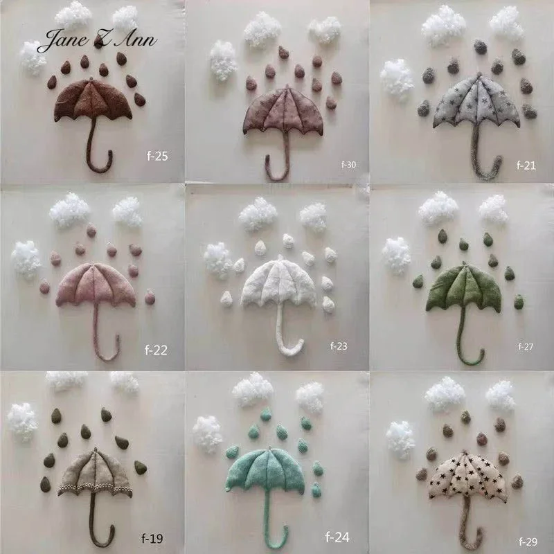 Newborn Umbrella Photography Prop Baby Cute Photo Cloud Umbrella  Background Auxiliary Prop