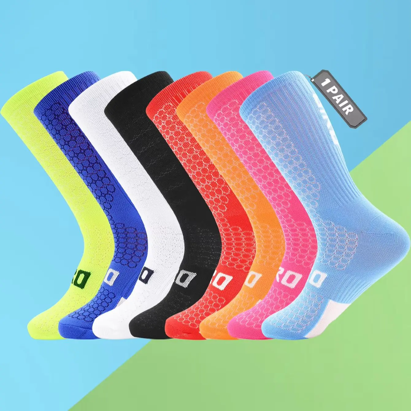 AliExpress NONE Pro Racing compression Cycling Socks Compression Breathable Mountain Bike Racing Socks Men Women calcetines ciclismo hombre
