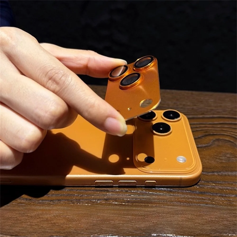 آيفون 17 برو ماكس 16 15 14 زائد 13 12 11 HD درع عدسة الكاميرا حامي حالة حلقة معدنية عدسة الزجاج المقسى فيلم الملحقات